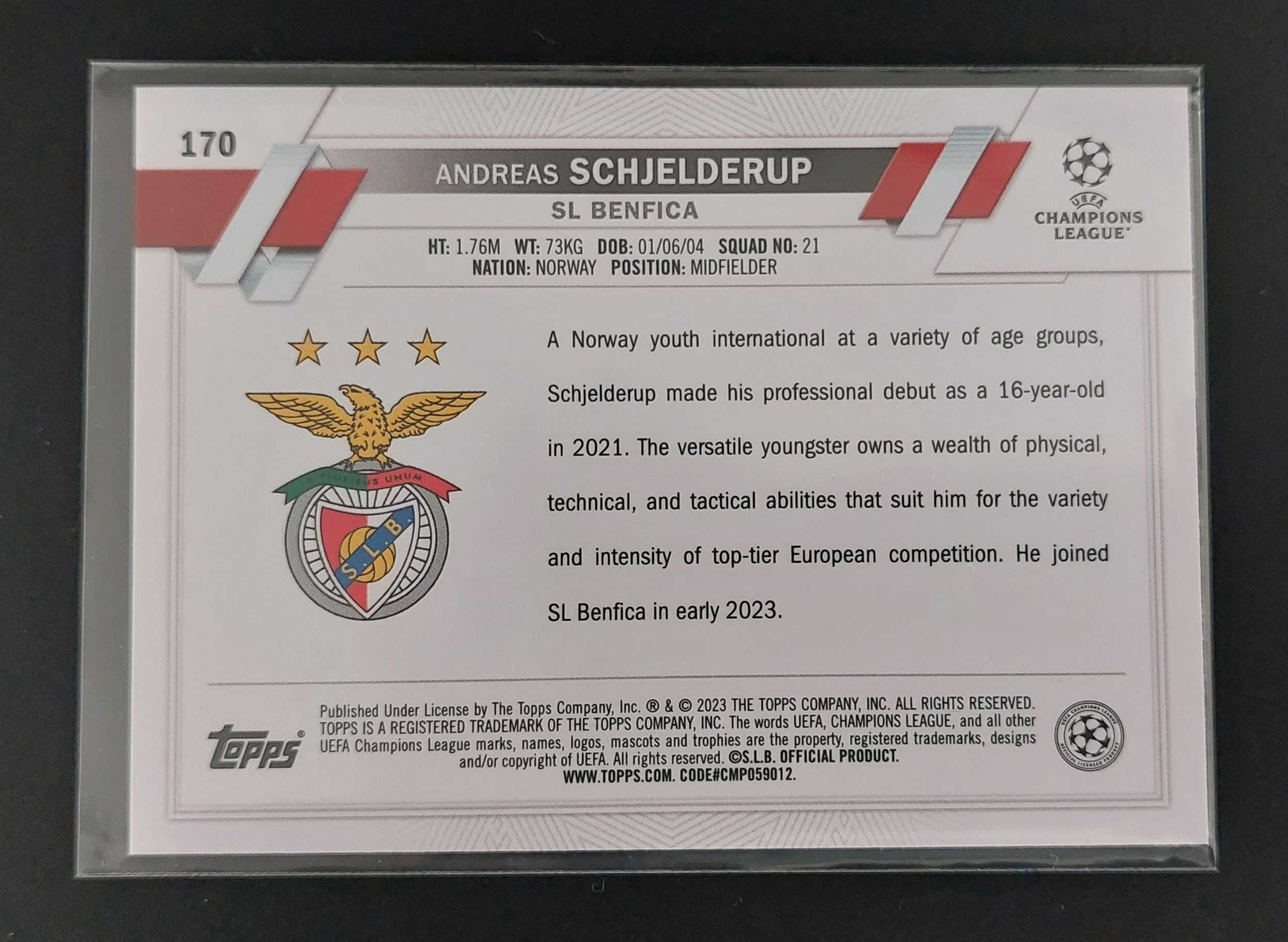 Andreas Schjelderup - SL Benfica