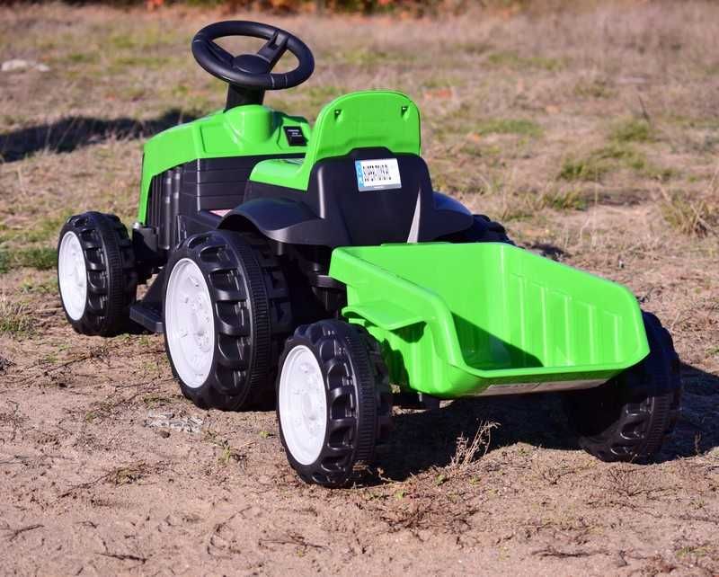 BAWIBUS.PL koparka TRAKTOR na akumulator Z PRZYCZEPĄ dla dzieci autko
