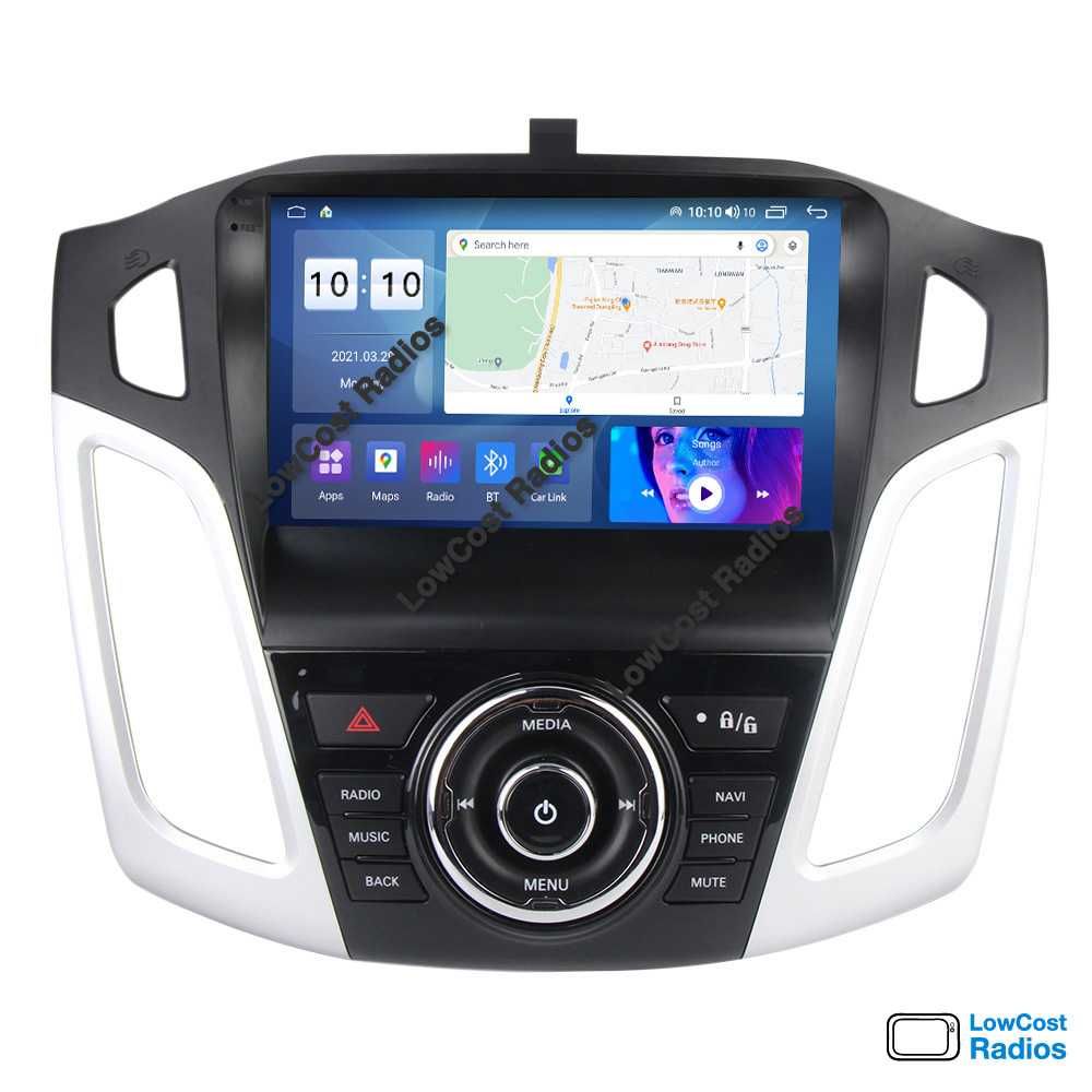 (NOVO) Rádio 2DIN 9" • FORD Focus MK3 (2011 a 2019) • Android GPS