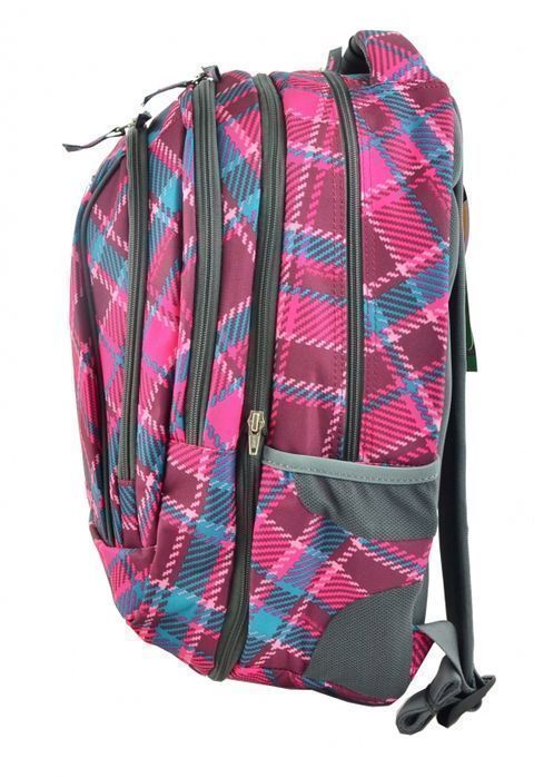 COOLPACK plecak młodzieżowy 2w1combo cranberry check