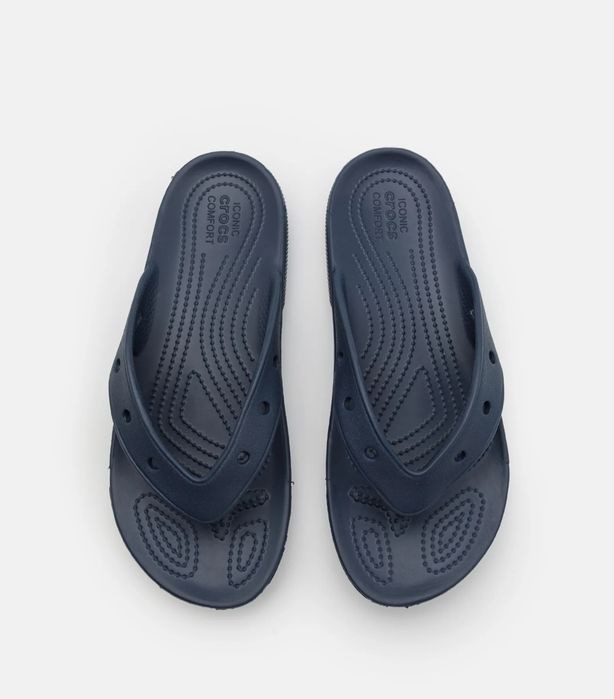 Nowe! Japonki Crocs 39-40 26cm granatowe