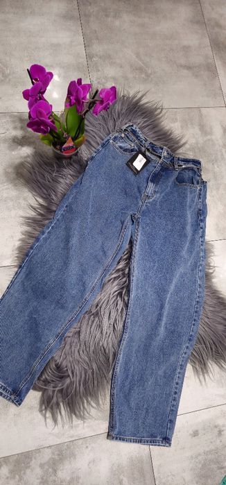 Spodnie szwedy boyfriends Rozmiar 40 L Nowe jeans prettylittlething