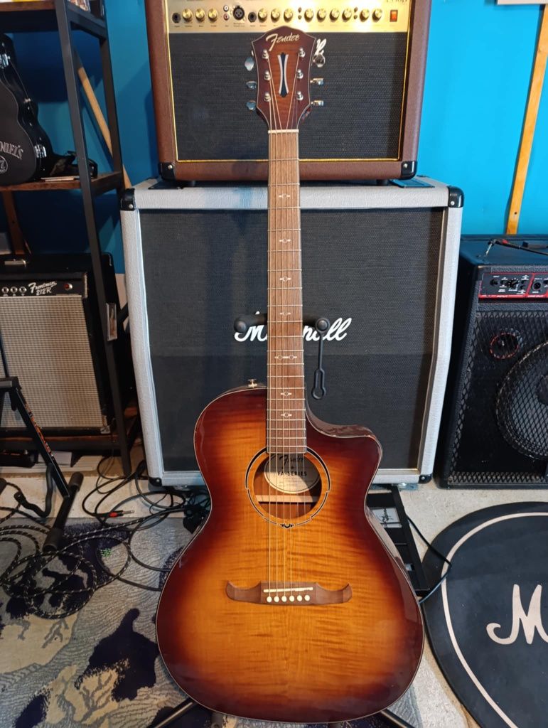 Gitara elektroakustyczna Fender FA-345CE + wzmacniacz Marshall AS50D