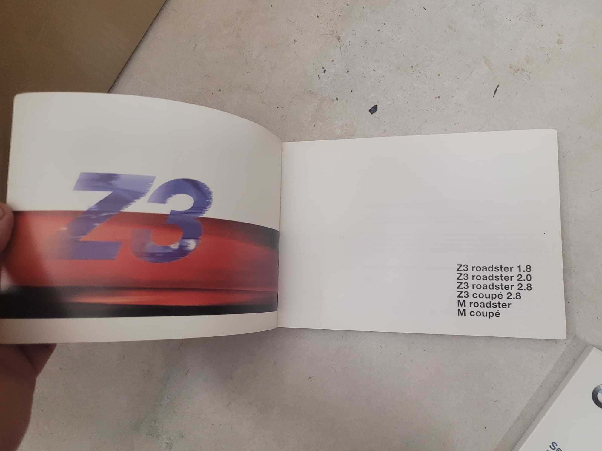 ETUI +instrukcja obsługi BMW Z3 + ksiazka serwisowa komplet stan bdb