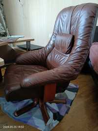 Крісло-стілець шкіряний