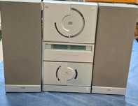 Wieża stereo TCM z głośnikami