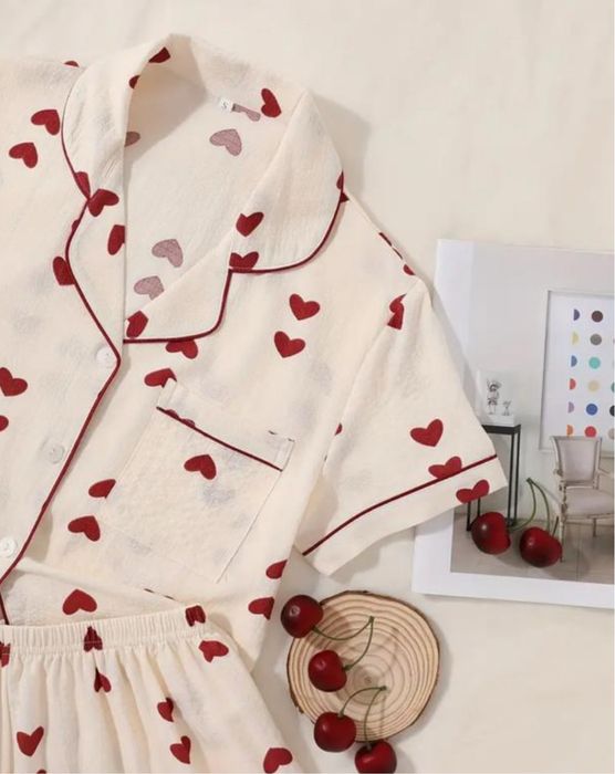 Пижама с сердечками