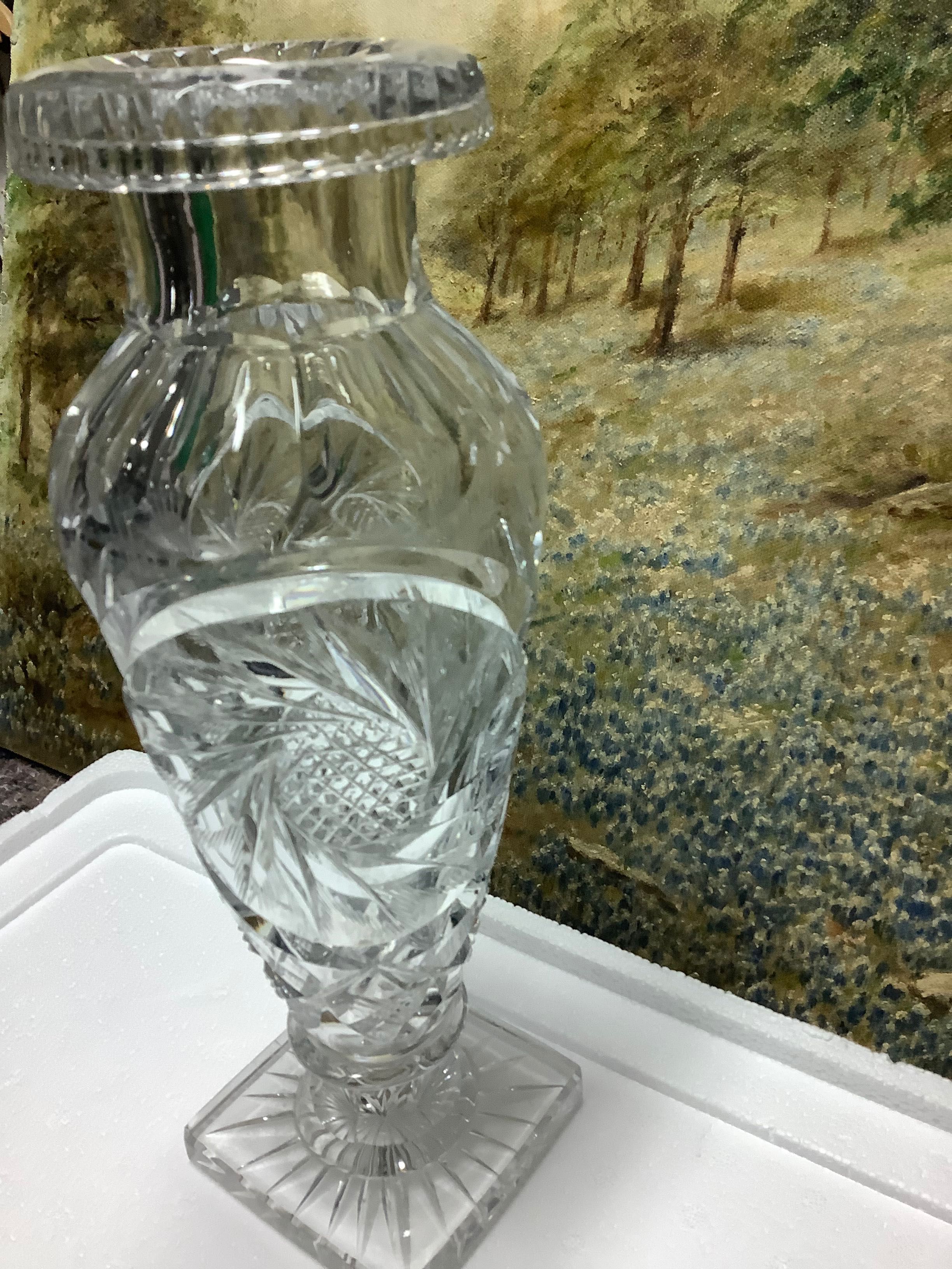 Vaso em cristal escocês