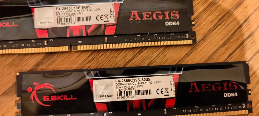 Memória DDR4 16Gb (8x2) AEGIS 2666MHz