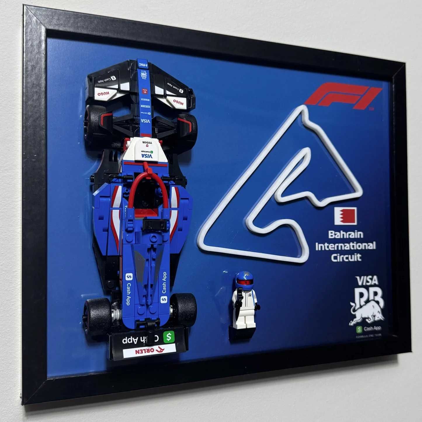 Lego Speed Champions Fórmula 1 - 10 Molduras Exposição Personalizadas