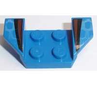 Klocki Lego Blue Wheel Arch 2x4 with Black and Red Stripes 41854