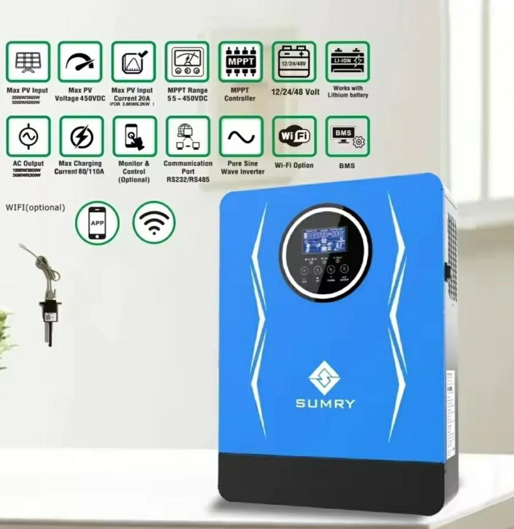 Гибрідний інвертор SUMRY SP-4200 (3,8 кВт) + Wi-Fi