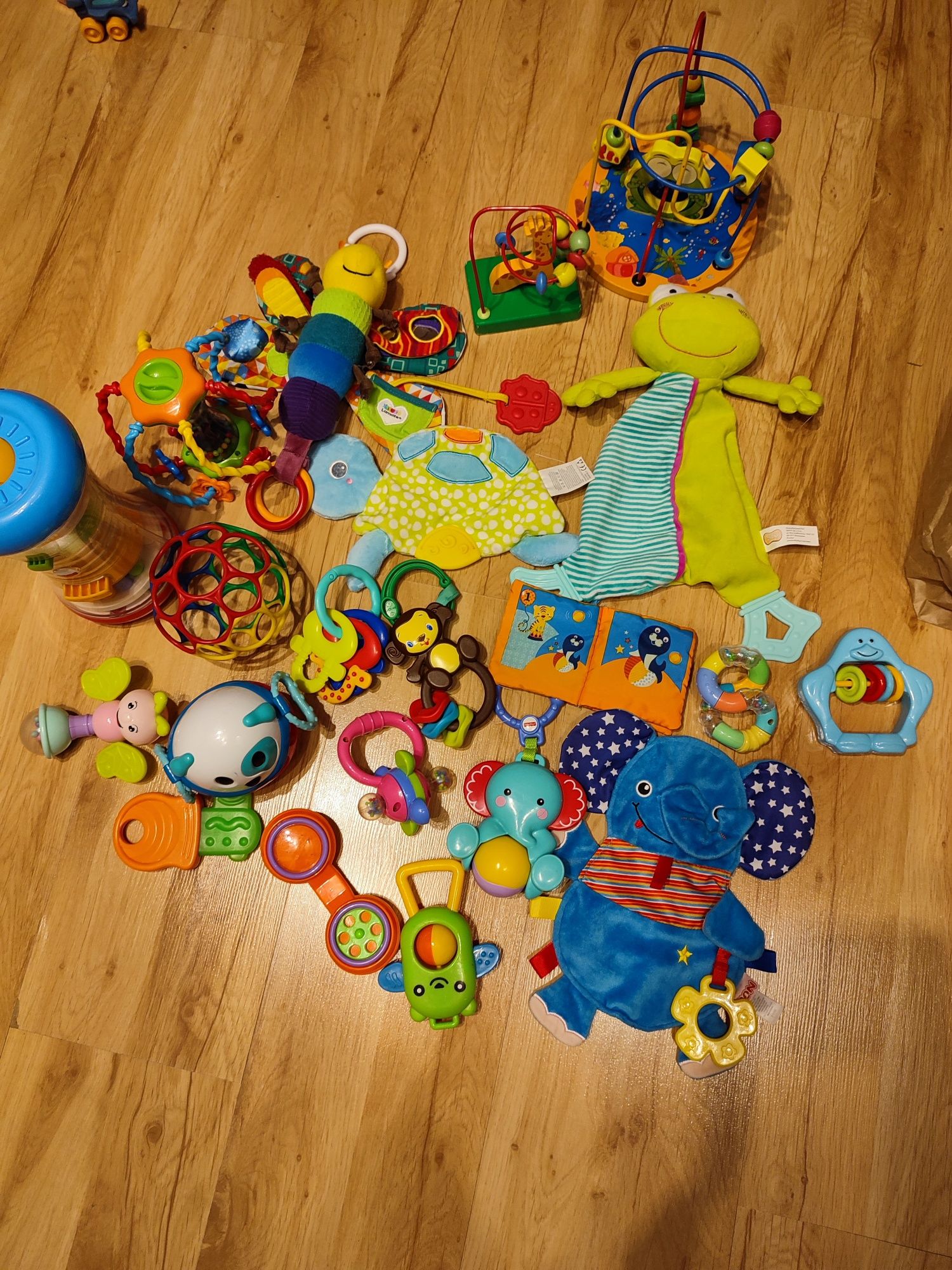 Zestaw zabawek dla malucha grzechotki zawieszki Lamaze Fisher Price