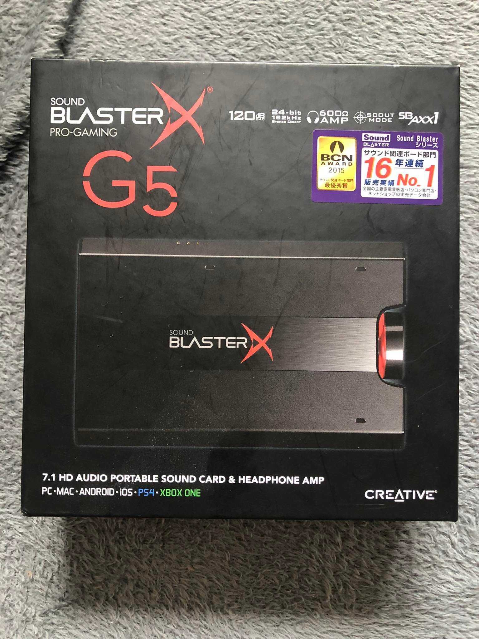 Karta dźwiękowa Creative Sound BlasterX G5