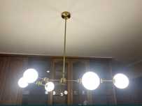 zlota lampa led, nowoczesna stan idealny