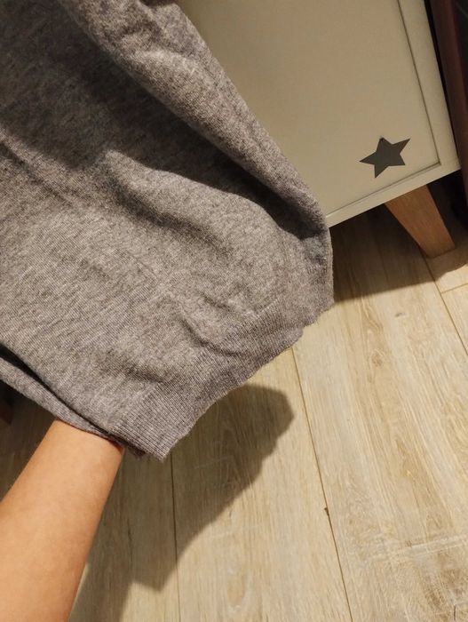 Szara tunika sukienka dzianinowa Mohito XXS