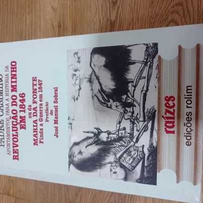 vendo livro apontamentos para a historia da revolução do Minho em 1846