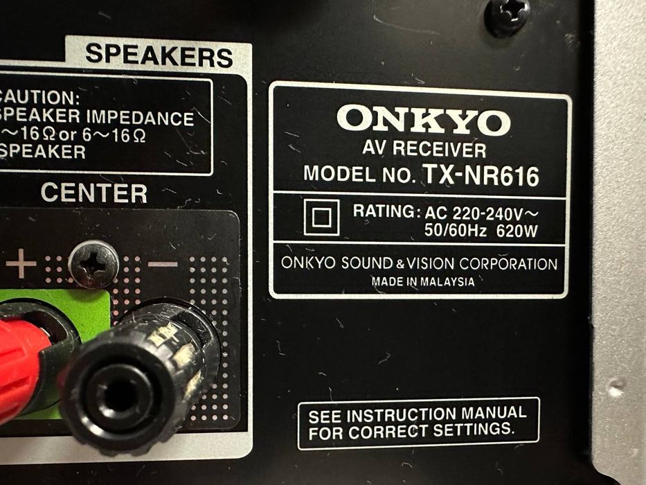 7.2 AV Amplituner ONKYO TX-NR616, HDMI, USB, Flac