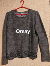 Bluzka z dzianiny, sweter z ozdobnym haftem (Orsay)