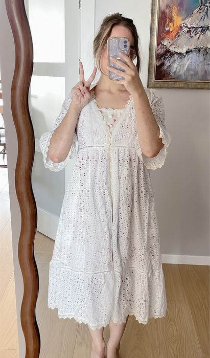 NOWA sukienka / kardigan Honey Cinnamon bawełniana koronkowa