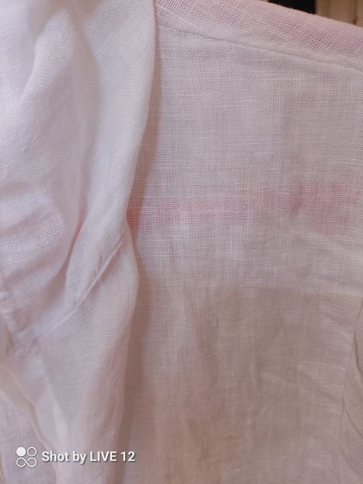 Narzutka lniana zapinana