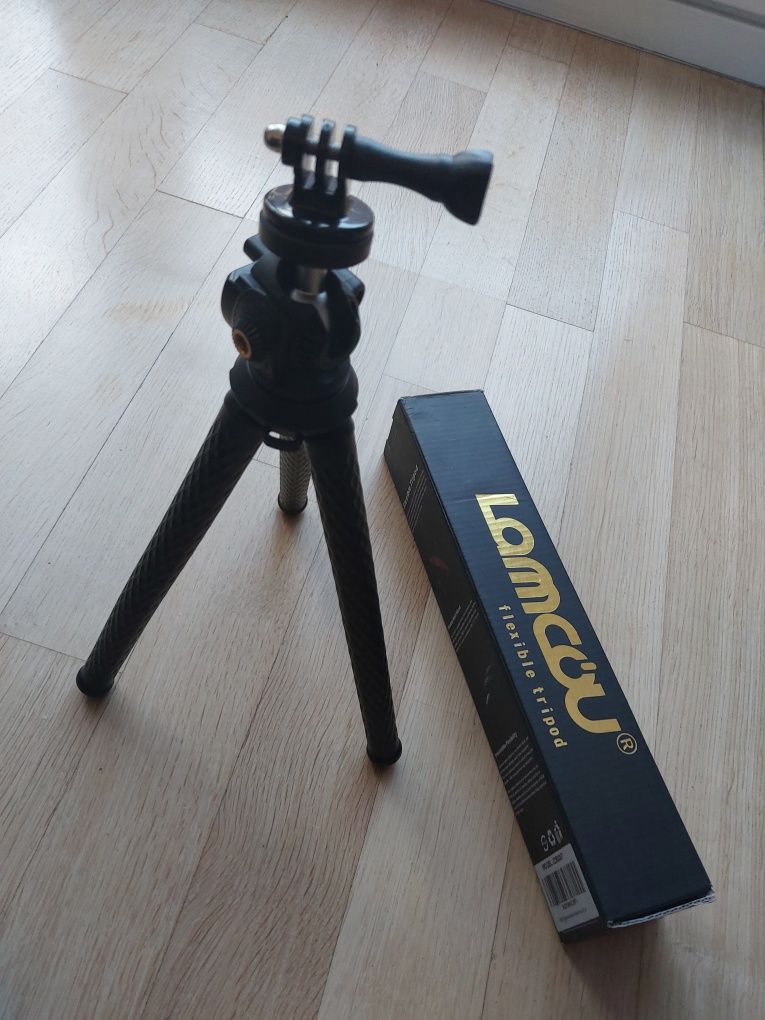 Lamcou tripod z elastycznymi nóżkami, do GoPro, kamery, aparatu