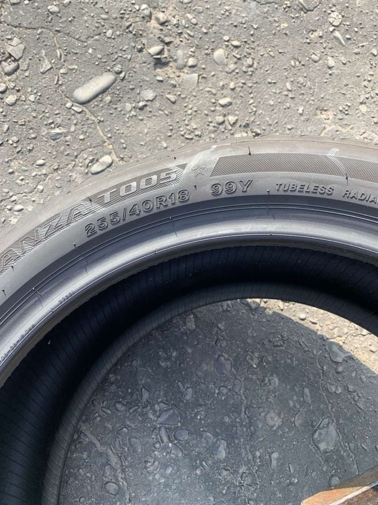 Шини 255/40 R18 пара Bridgestone 6мм, 2020р
