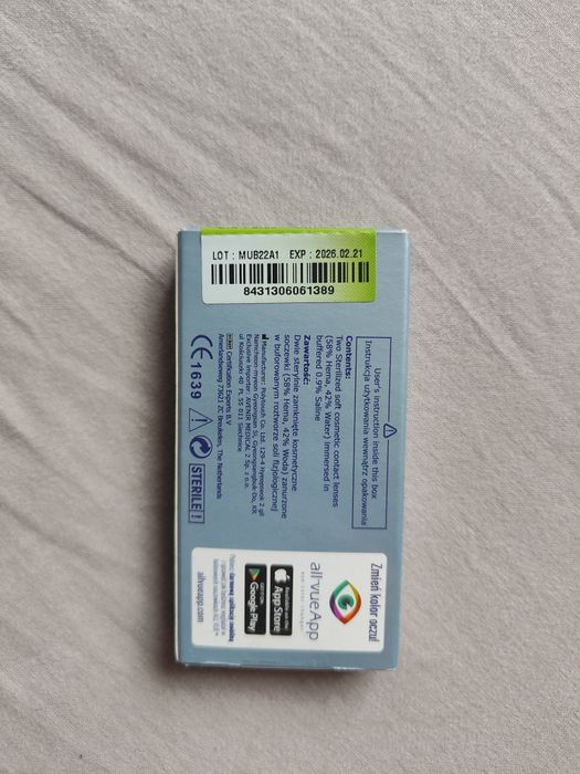 Miesięczne Zielone soczewki  -1.50