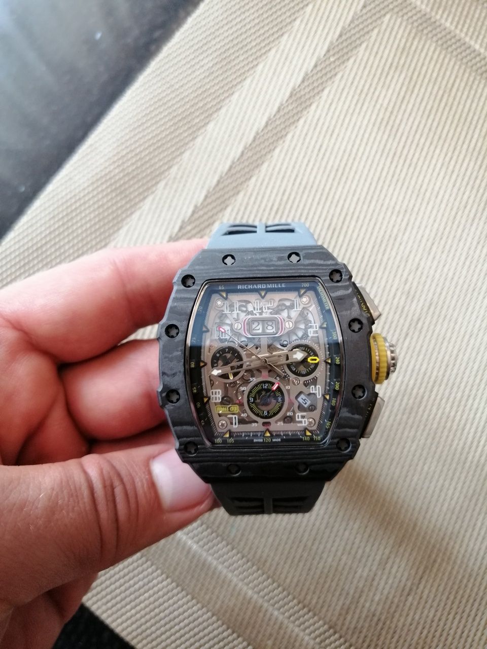Zegarek Richard mille karbon automat