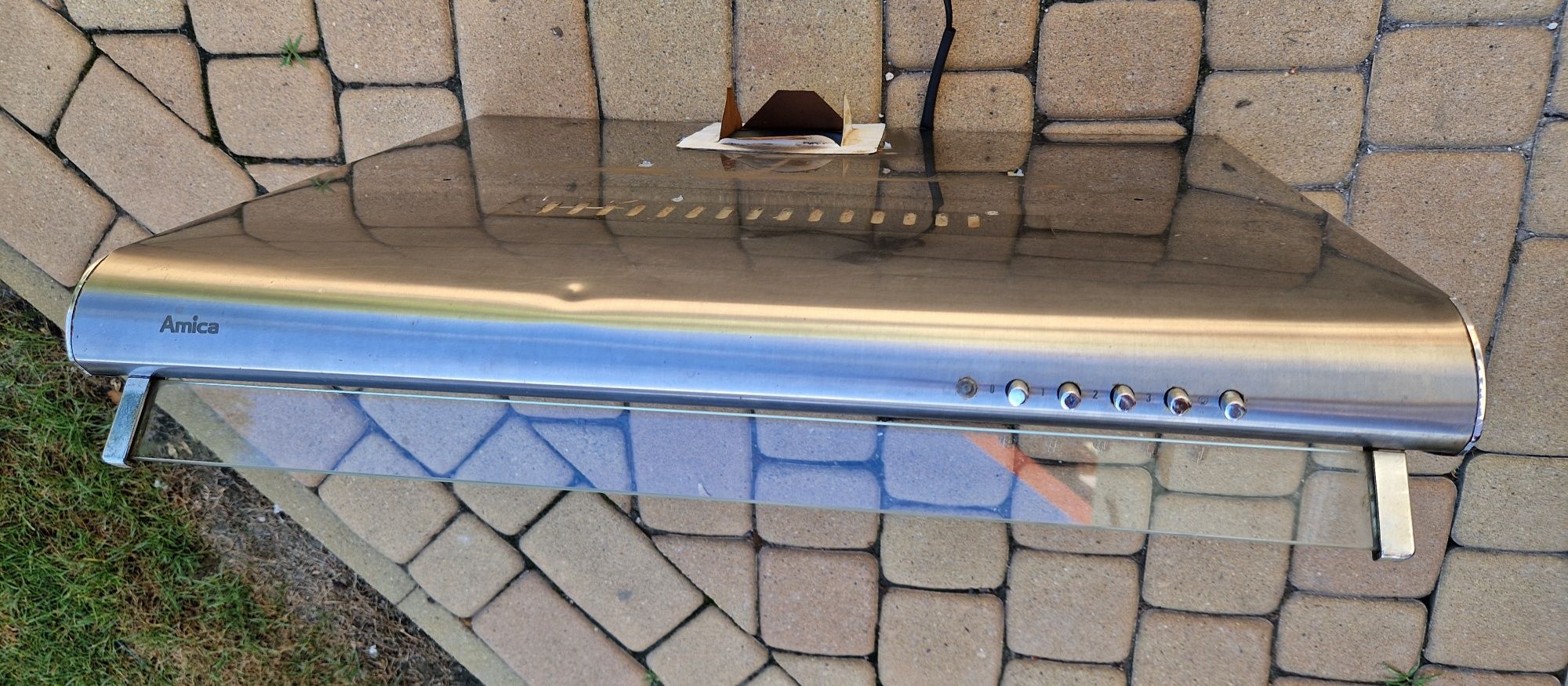 Okap kuchenny AMICA INOX srebrny uszkodzony