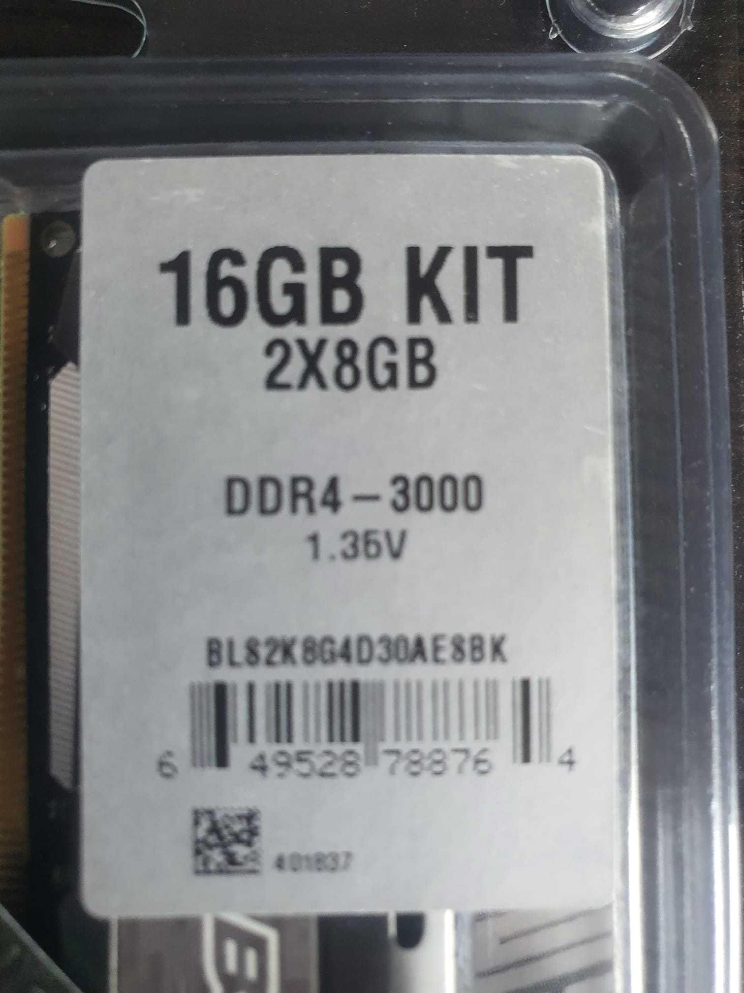 Pamięć BALLISTIX Sport 16GB RAM DDR4 3000Mhz