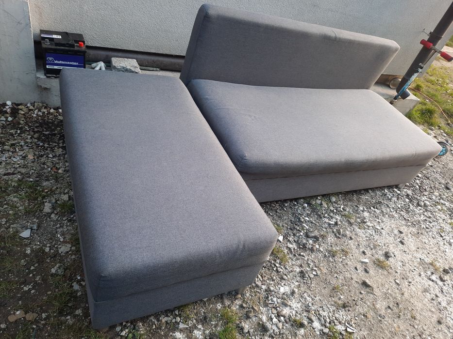 Narożnik rogówka rozkładana tapczan łózko 130 x 220 schowek na pościel