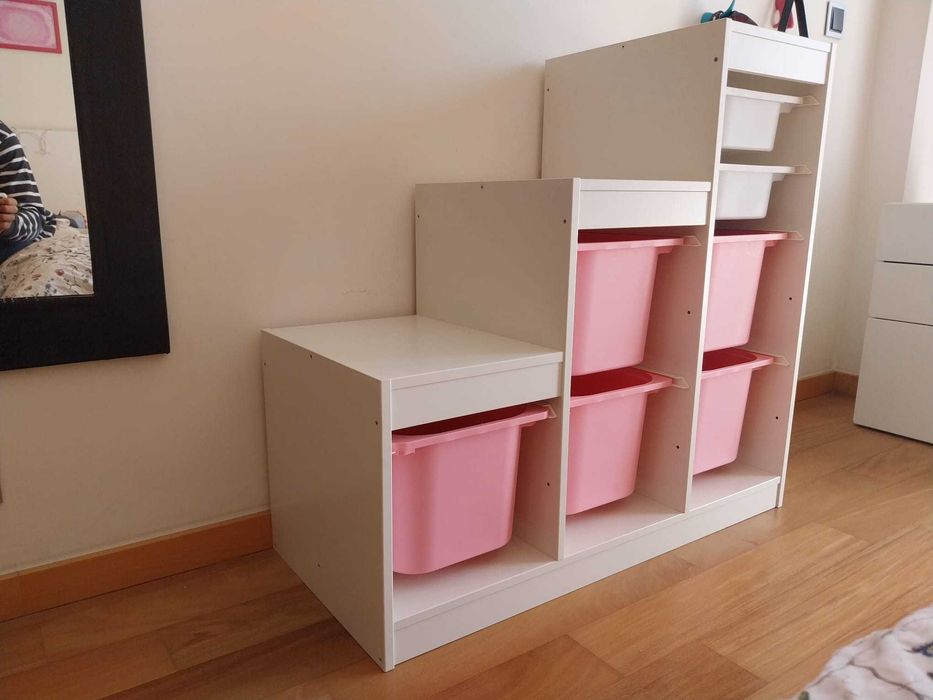 Movél de arrumação com gavetas (IKEA Trofast) bom estado.