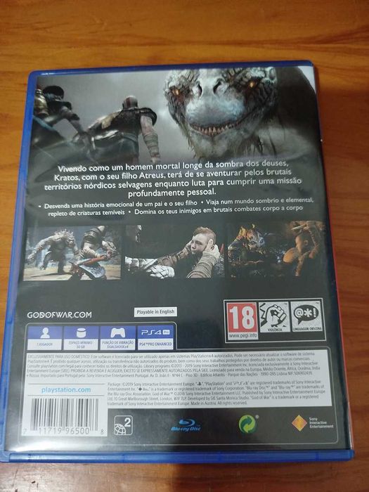 God Of War para PS4 em bom estado - Aceito Troca