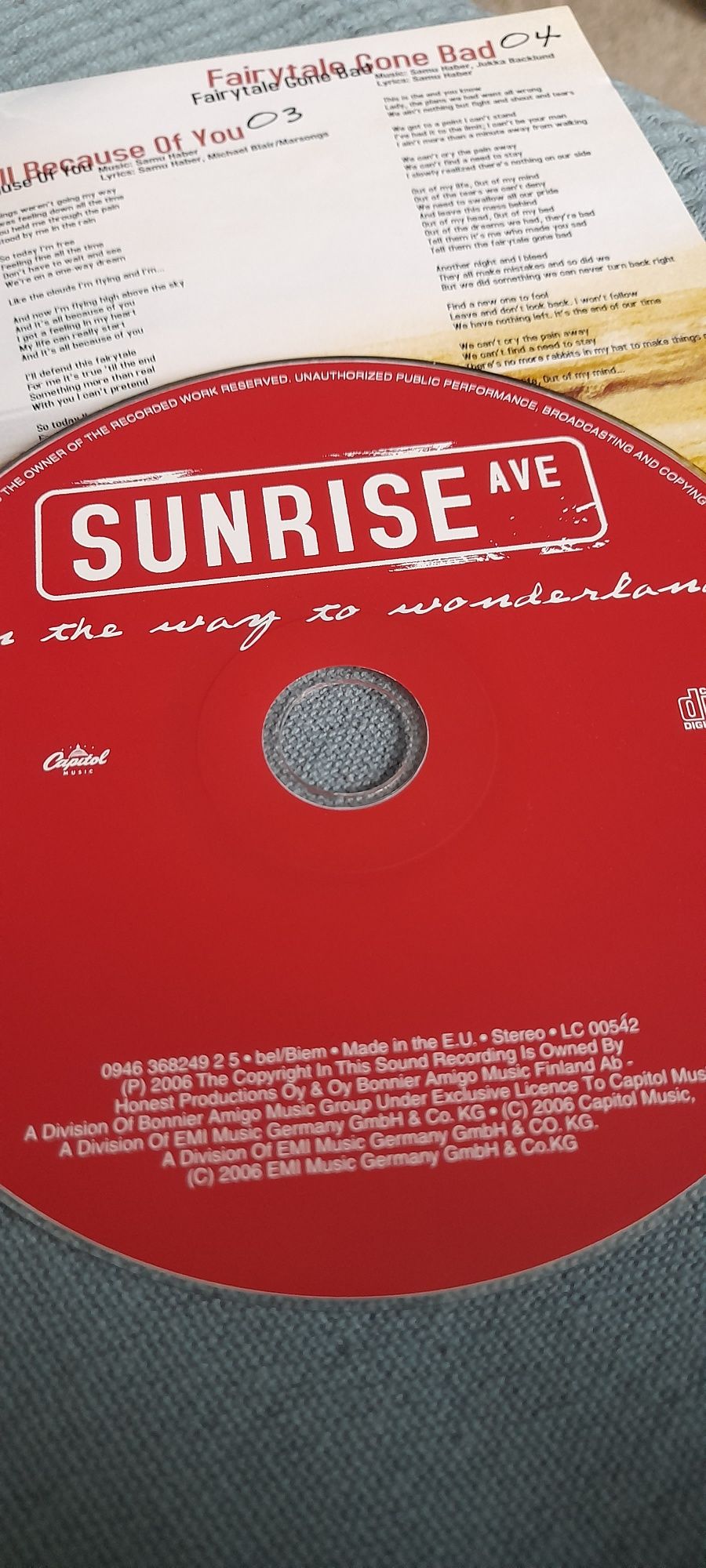 Sunrise Ave - On the way to wonderland - cd 2006