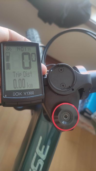 Ciclocomputador sigma eox 1300 bicicleta e-bike orbea rise