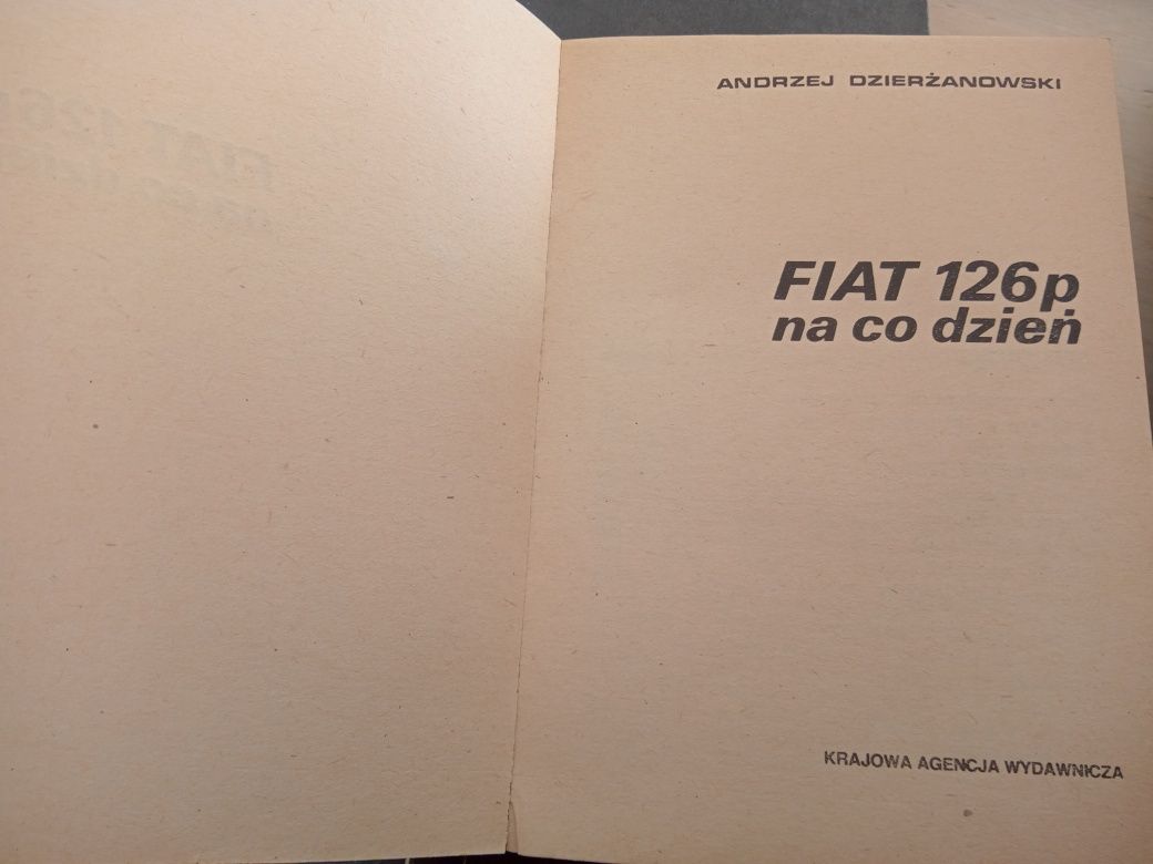 Książki Fiat 126p maluch prl