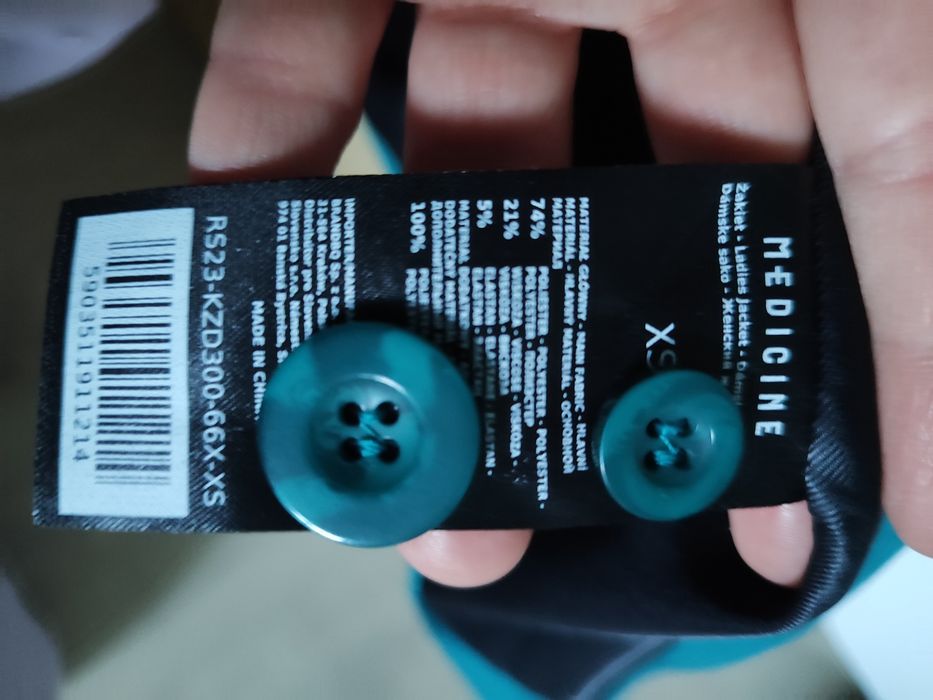 Garnitur turkusowy w stanie idealnym rozm. XS