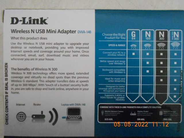 pen usb wireless D-link DWA-140 novo selado ATENÇÃO LER O ANUNCIO