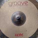 Bateria: prato de condução (RIDE) groove hope + suporte recto tama