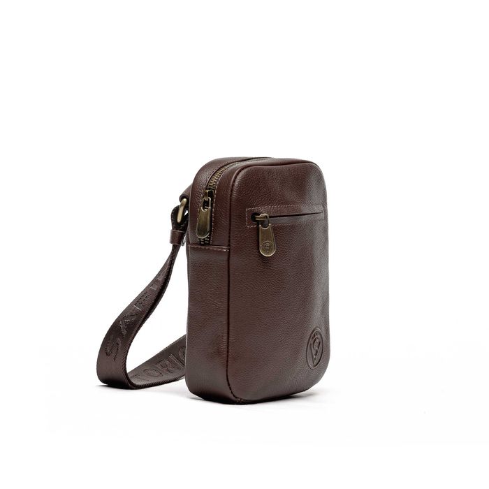 Мужская сумка из натуральной кожи / Сумка через плечо VS003