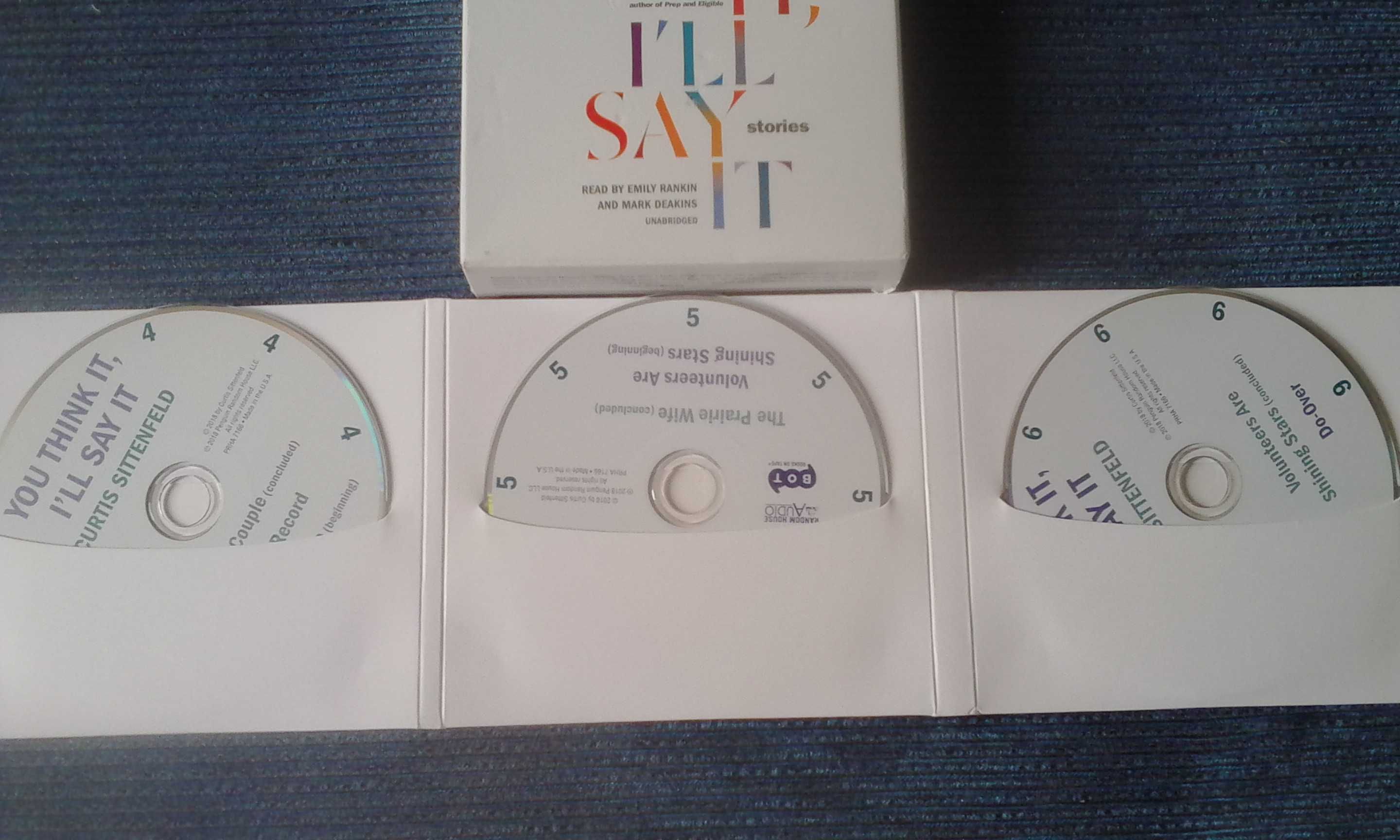 Audiobook You Think It I'll Say It Stories Curtis Sittenfeld, 6 CD ENG