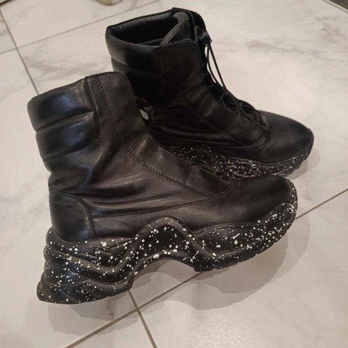 Шкіряні чоботи в спортивному стилі, 37розмір