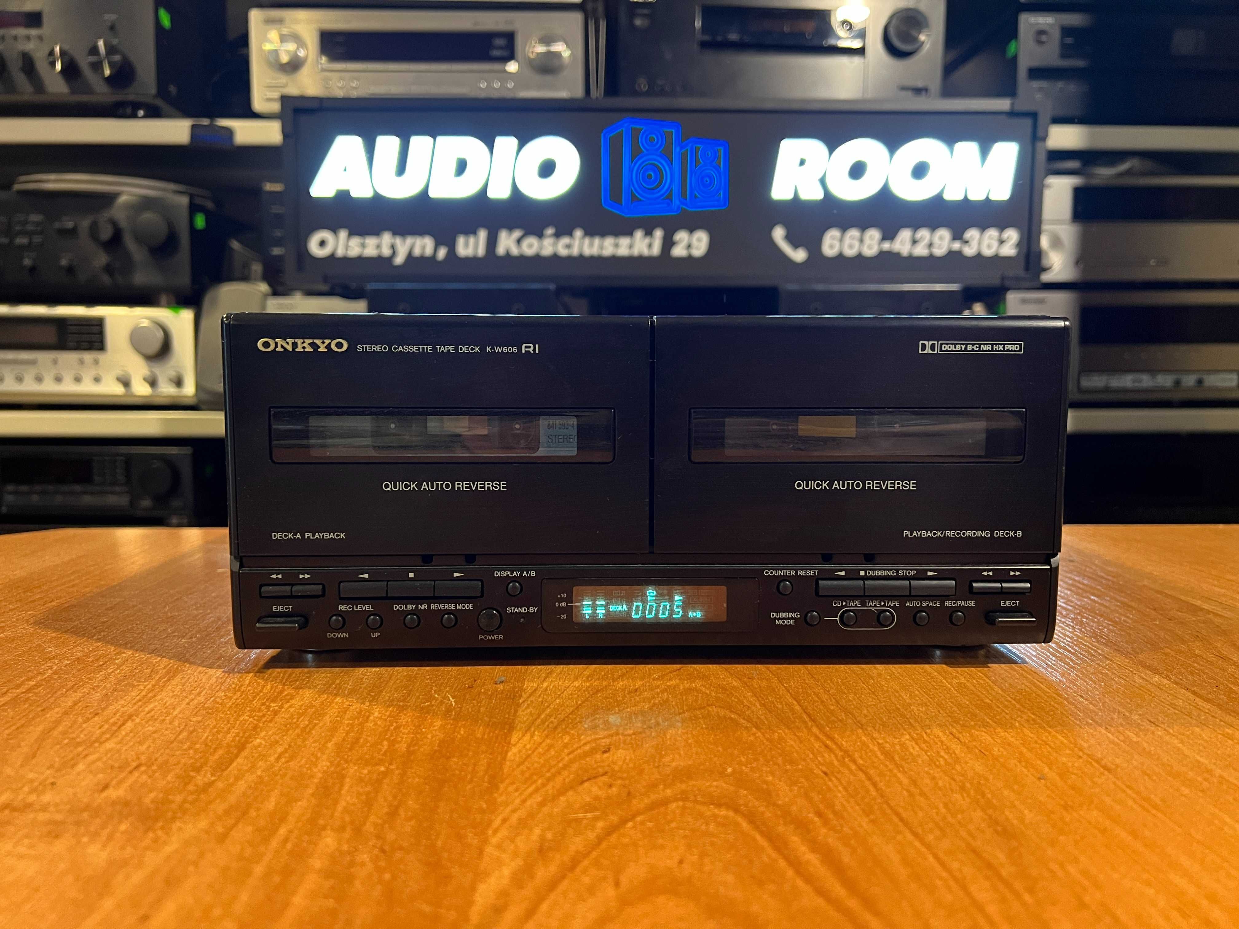 Magnetofon kasetowy Onkyo K-W606 Audio Room