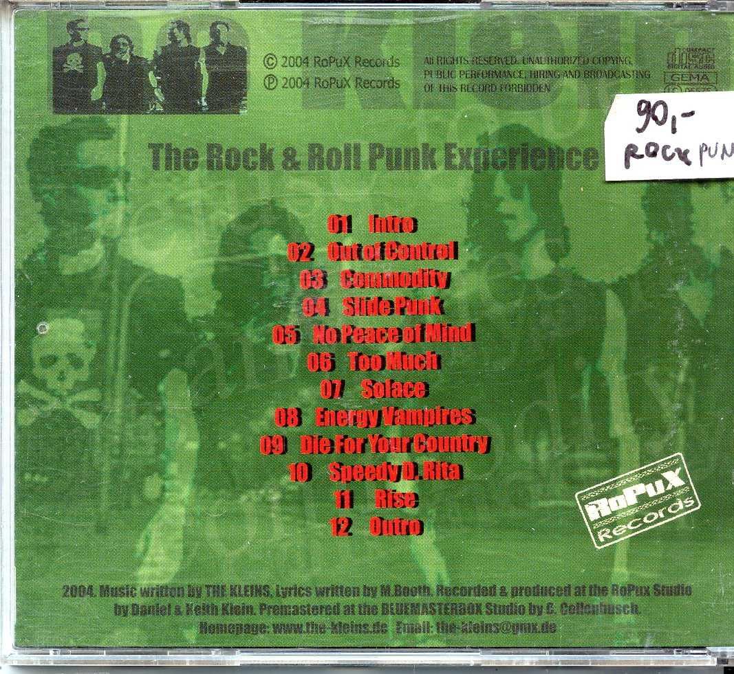 CD The Kleins – The Rock & Roll Punk Experience