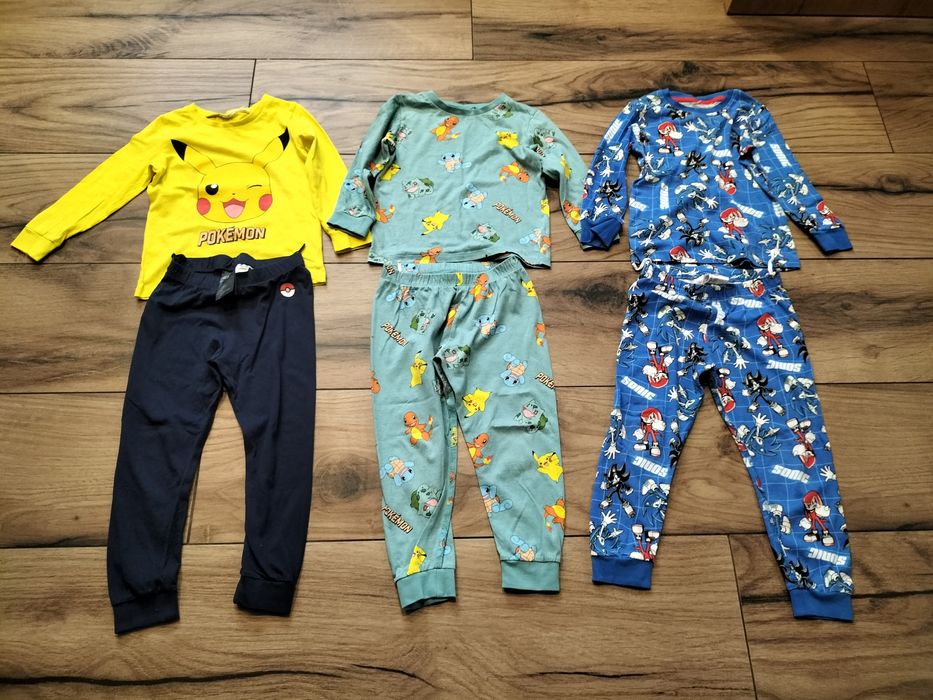 Piżamki z h&m rozmiar 98/104 jak nowe