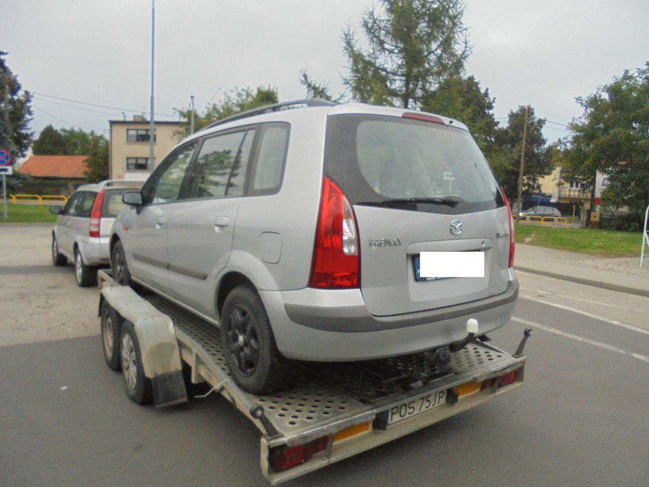Mazda Premacy 1.8 benzyna kolor srebrny przeznaczona na części hak