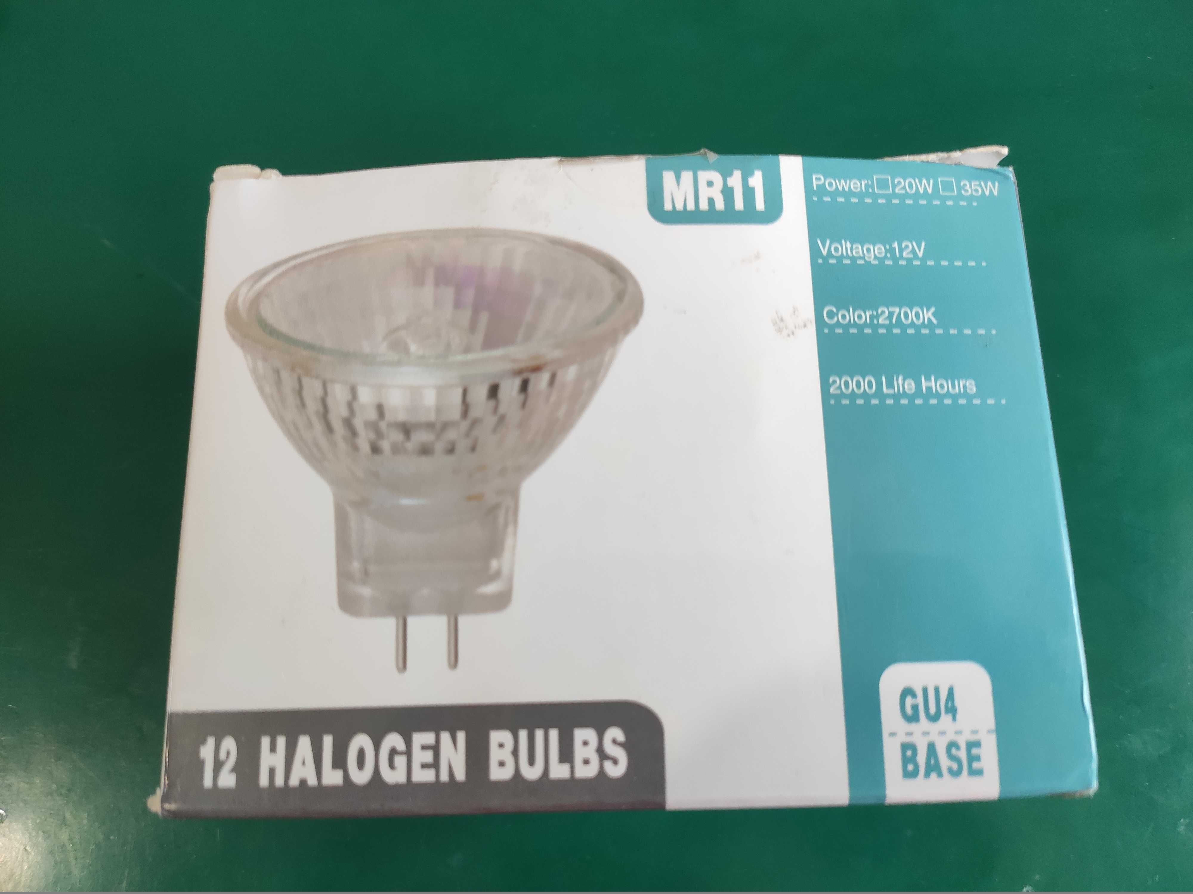 Żarowka halogenowa MR11 12V 20W GU4 2700K barwa ciepła 12 sztuk