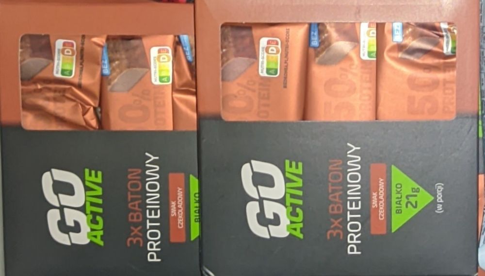 Baton proteinowy 22 sztuki go active go on protein corny nutrition