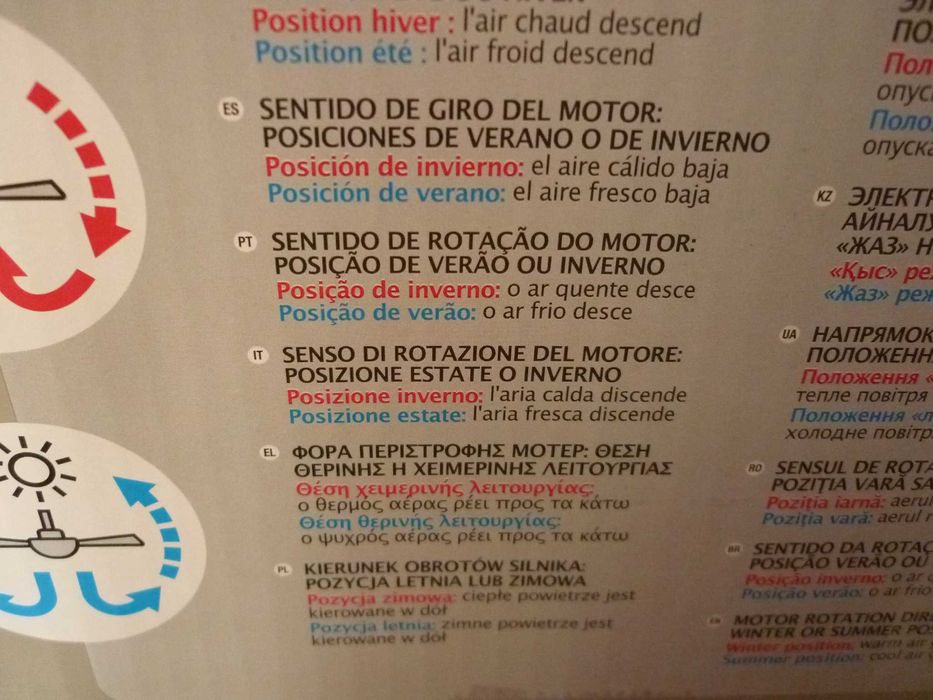 4 ventoinhas de teto novas